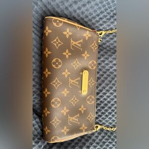 Louis Vuitton Gold and Brown Monogram Wallet